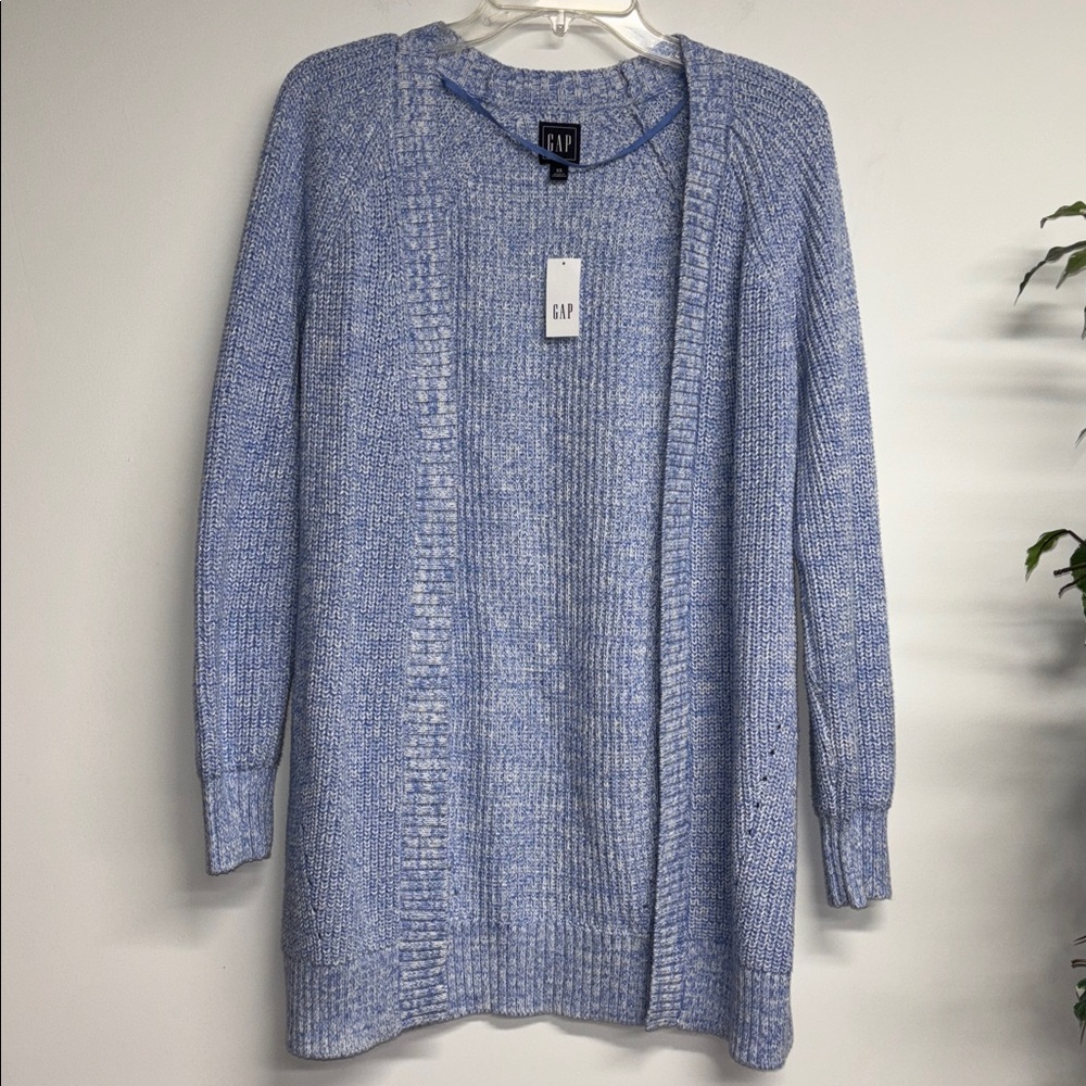 GAP Light Blue Open-Front Cardigan